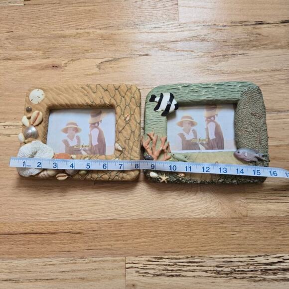 Fancy Frames 1995 Under Water Beach Themed Photo Frames Fish Shells Sand Coastal - Picture 10 of 12